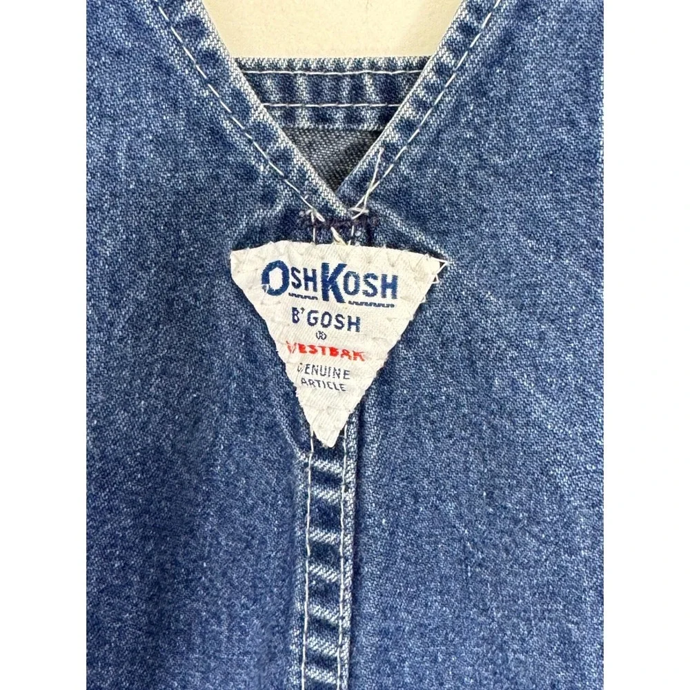 Vintage Osh Kosk Denim Overalls 24M Made in USA